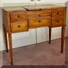 F56. Antique vanity with inlay. 29”h x 33”w x 20”d 